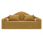 Прямой диван софа Сойер, Микровельвет, модель 109450
