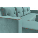 П-образный диван Принстон, Велюр, Модель 110868