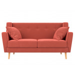 Прямой диван Брайтон 2, Микровельвет, модель 108925