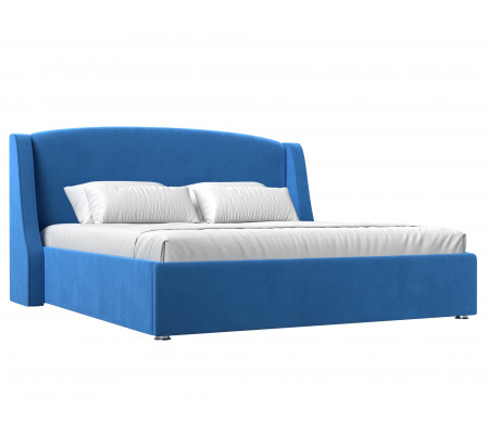 Интерьерная кровать Лотос 160, Велюр, Модель 101113
