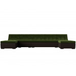 П-образный модульный диван Монреаль Long, Микровельвет, Модель 111534