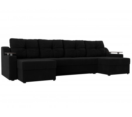 П-образный диван Сенатор, Микровельвет, Модель 112416
