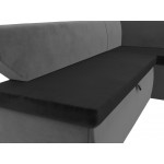 Кухонный угловой диван Омура правый угол, Велюр, Модель 113209