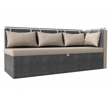 Кухонный диван Метро с углом справа, Рогожка, Модель 105036