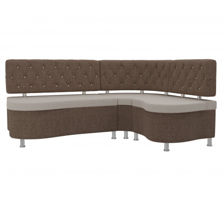 Кухонный угловой диван Вегас правый угол, Рогожка, Модель 105184