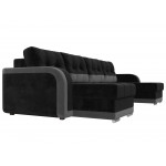 П-образный диван Марсель, Велюр, Модель 110036
