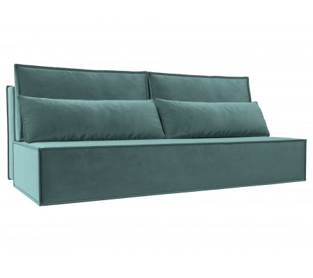 Прямой диван Фабио Лайт, Велюр, Модель 114493