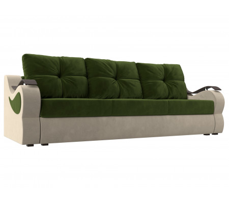 Прямой диван Меркурий еврокнижка, Микровельвет, Модель 100477