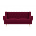 Прямой диван Брайтон 2 Люкс, Микровельвет, Модель 112517
