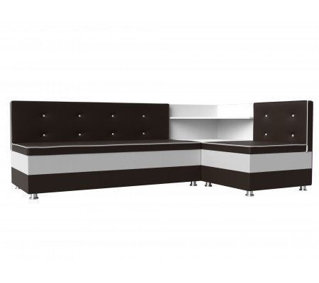 Кухонный угловой диван Милан правый угол, Экокожа, Модель 28498