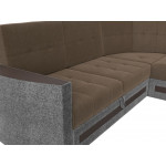 Угловой диван Белла правый угол, Рогожка, Модель 117655