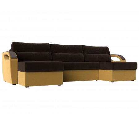 П-образный диван Форсайт, Микровельвет, Модель 111723