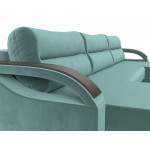 П-образный диван Форсайт бирюзовый