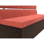Кухонный прямой диван Классик, Микровельвет, Модель 116159
