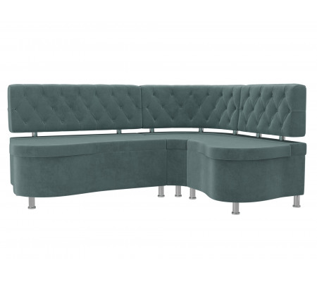 Кухонный угловой диван Вегас правый угол, Велюр, Модель 105169