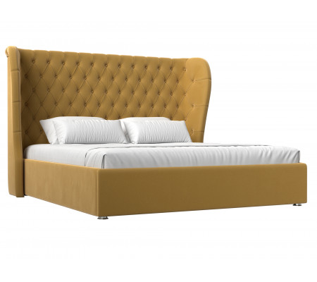Интерьерная кровать Далия 180, Микровельвет, Модель 114129