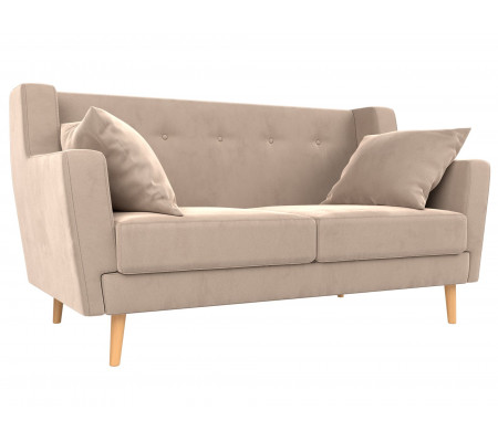 Прямой диван Брайтон 2, Велюр, Модель 108914