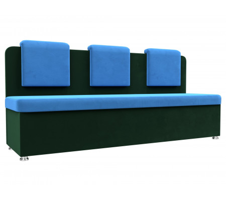 Кухонный прямой диван Маккон 3-х местный, Велюр, Модель 109230