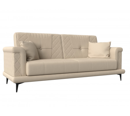 Прямой диван Неаполь, Экокожа, Модель 111946