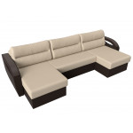 П-образный диван Форсайт, Экокожа, Модель 111747