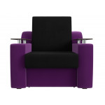Кресло-кровать Сенатор 80 черный\фиолетовый