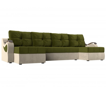 П-образный диван Меркурий, Микровельвет, Модель 100327
