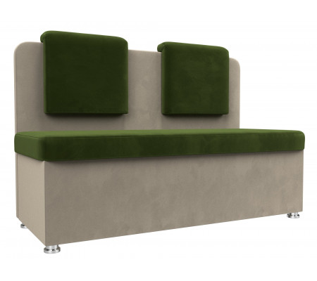 Кухонный прямой диван Маккон 2-х местный, Микровельвет, Модель 101343