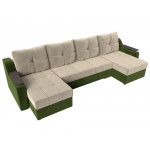 П-образный диван Сенатор, Микровельвет, Модель 112397