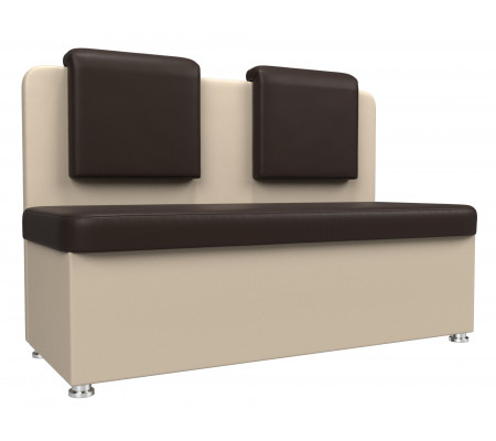 Кухонный прямой диван Маккон 2-х местный, Экокожа, Модель 101361