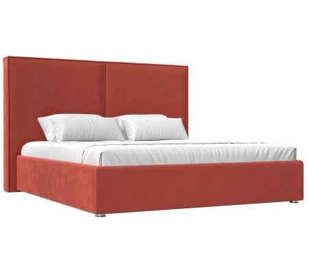 Интерьерная кровать Аура 200, Микровельвет, Модель 120562