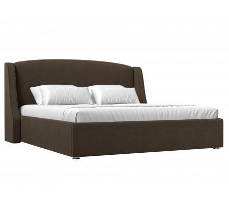 Интерьерная кровать Лотос 200, Рогожка, Модель 120813