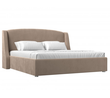 Интерьерная кровать Лотос 200, Велюр, Модель 120798
