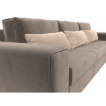 Прямой диван Лига-008 Long, Велюр, Модель 119015