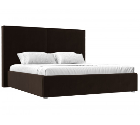 Интерьерная кровать Аура 200, Микровельвет, Модель 120563