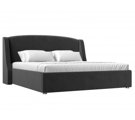 Интерьерная кровать Лотос 200, Велюр, Модель 120802