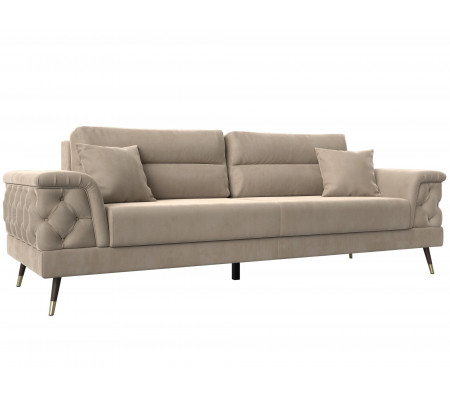 Прямой диван Лига-023, Велюр, Модель 121235