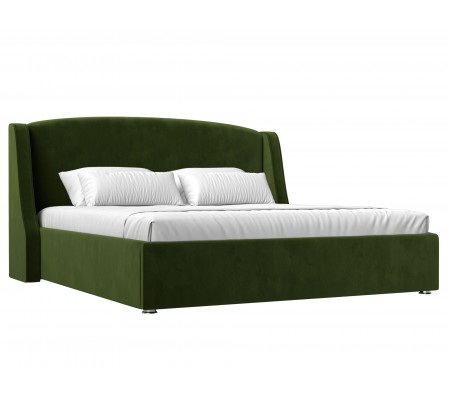 Интерьерная кровать Лотос 180, Микровельвет, Модель 120779