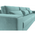 Прямой диван Лига-008 Long, Велюр, Модель 119000