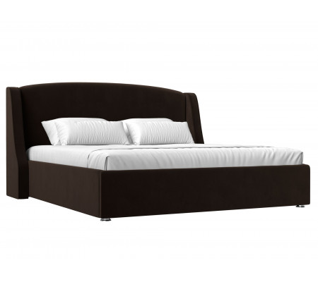 Интерьерная кровать Лотос 180, Микровельвет, Модель 120766