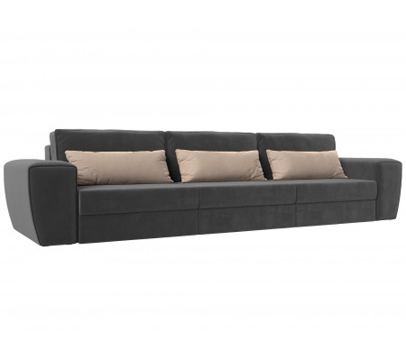 Прямой диван Лига-008 Long, Велюр, Модель 119019