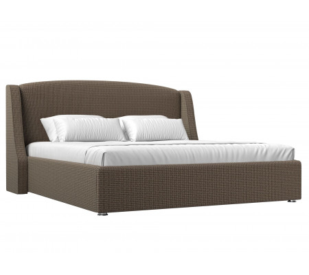 Интерьерная кровать Лотос 200, Рогожка, Модель 120816