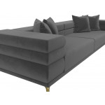 Прямой диван Лига-021, Велюр, Модель 119119