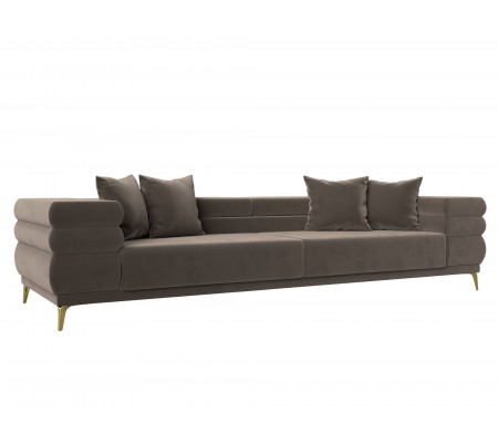Прямой диван Лига-021, Велюр, Модель 119118