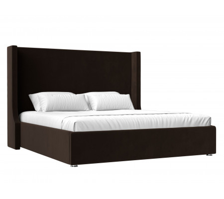 Интерьерная кровать Ларго 200, Микровельвет, Модель 120754