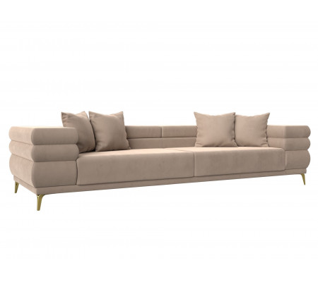 Прямой диван Лига-021, Велюр, Модель 119114