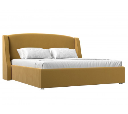 Интерьерная кровать Лотос 180, Микровельвет, Модель 120783