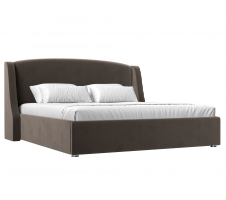 Интерьерная кровать Лотос 200, Велюр, Модель 120801