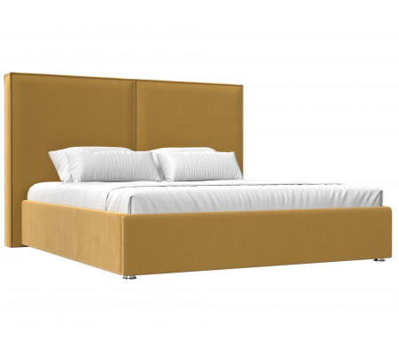 Интерьерная кровать Аура 200, Микровельвет, Модель 120560