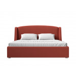 Интерьерная кровать Лотос 160, Микровельвет, Модель 114001
