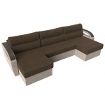 П-образный диван Форсайт, Рогожка, Модель 111743